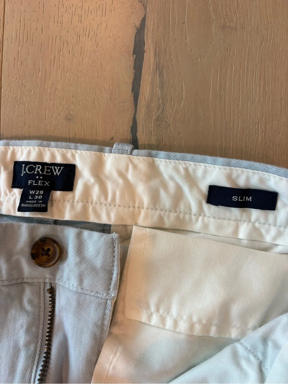 J Crew men’s chinos slim pants light blue 29 x 30